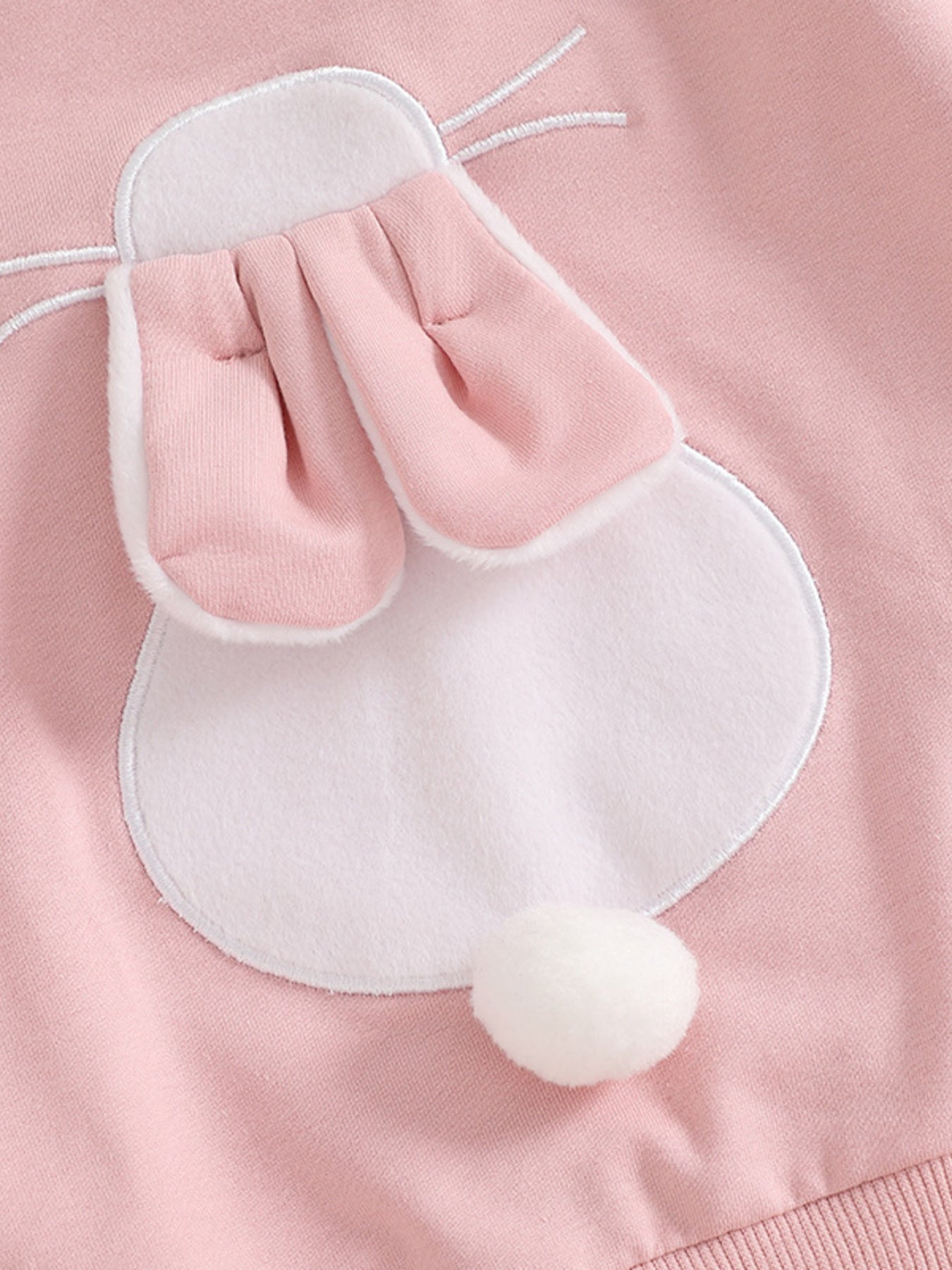 Children's Bunny Applique Top and Pants Outfit Set