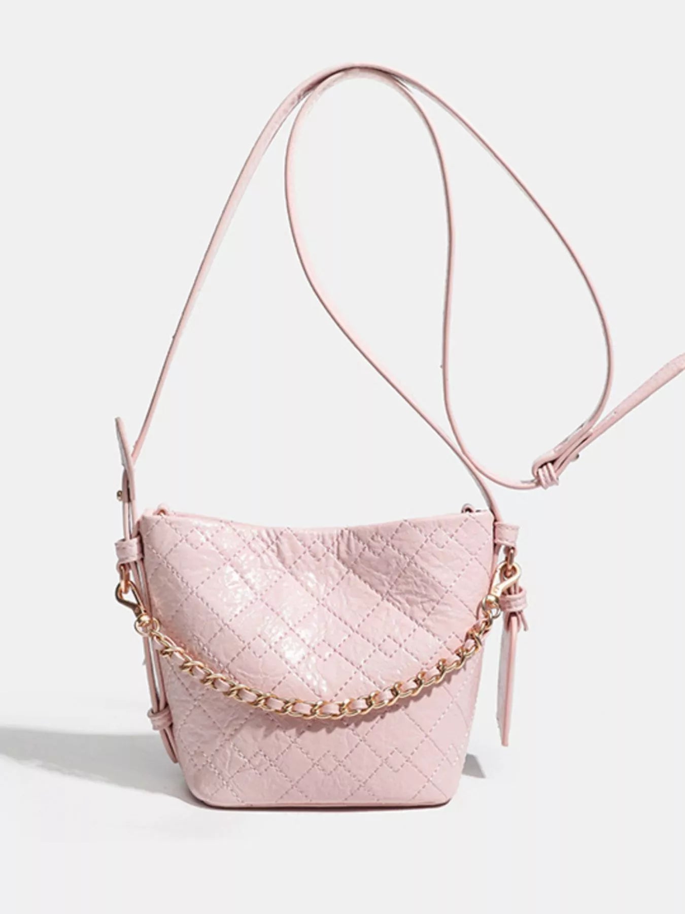 Adjustable Strap Bucket Bag