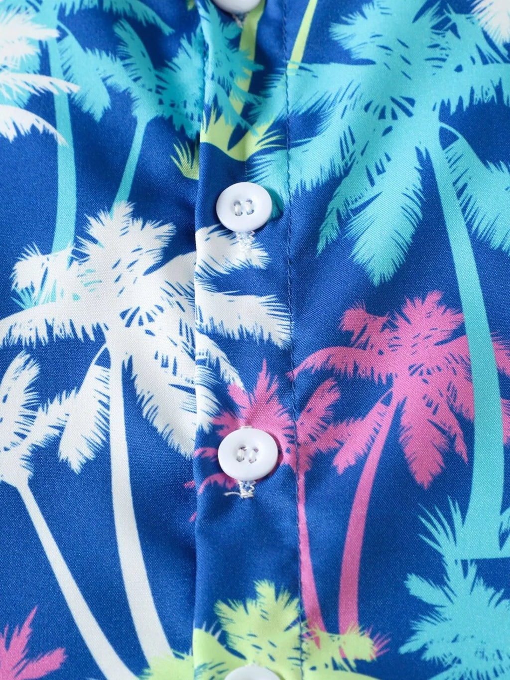 Children's Tropical Print Shirt and Shorts Set