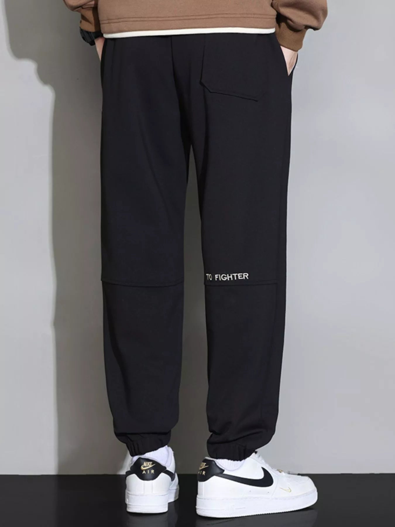 Men's Plus Size Casual Jogger Pants with Drawstring