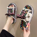 Open Toe Lace Up Sandals