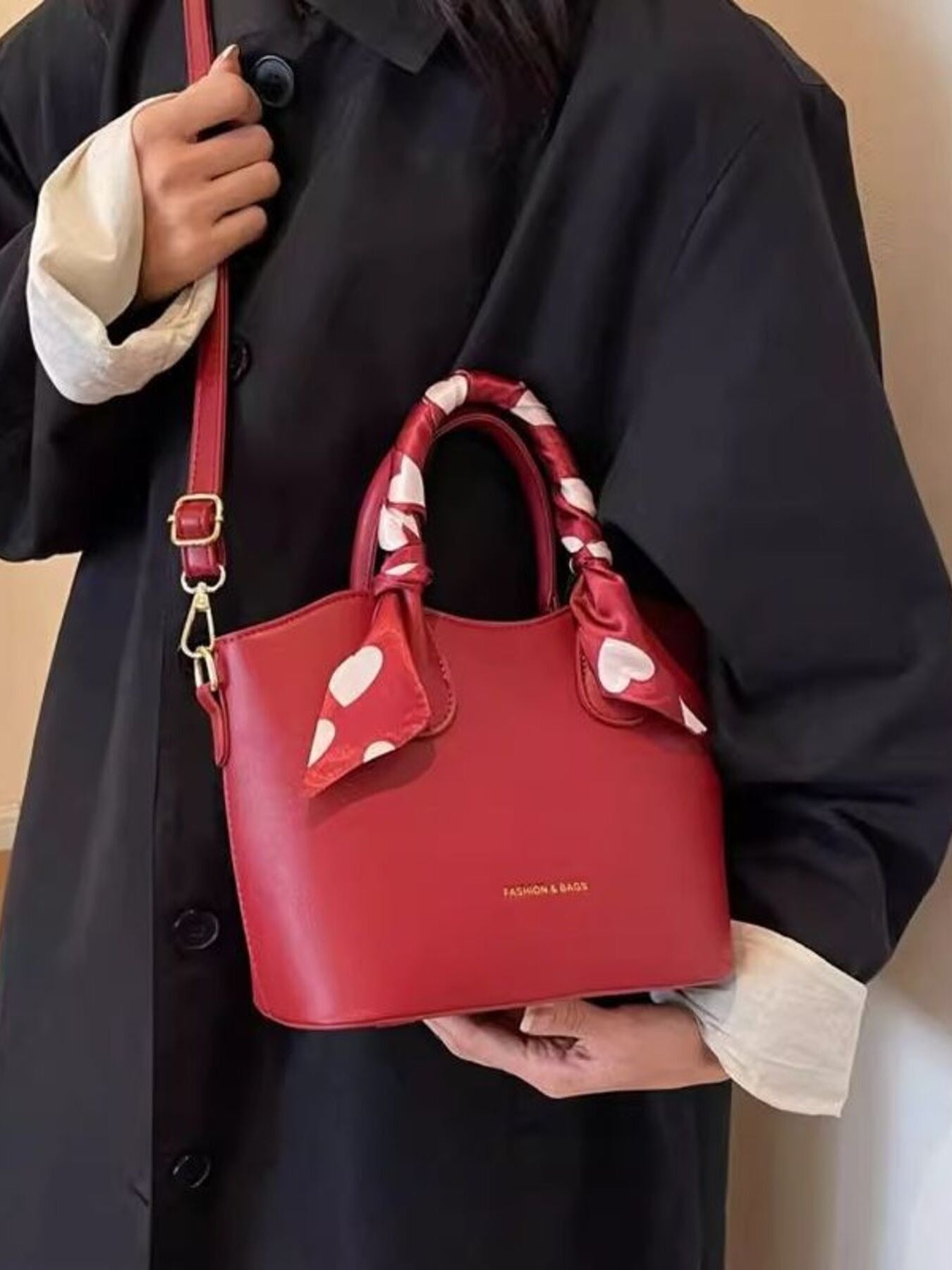 Top Handle Bucket Bag