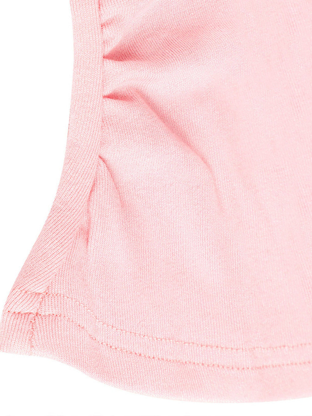 Tie-Front Puff Sleeve T-Shirt