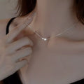 925 Sterling Silver Pearl Necklace