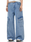 Men's Wide Leg Cargo Jeans