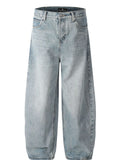 Men's Washed Relaxed Fit Baggy Jeans