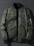 Men's Plus Size Zip Up Bomber Jacket