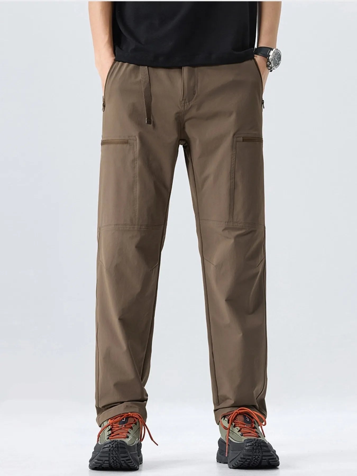 Men's Full Size Multi-Pocket Cargo Utility Pants Plus Size