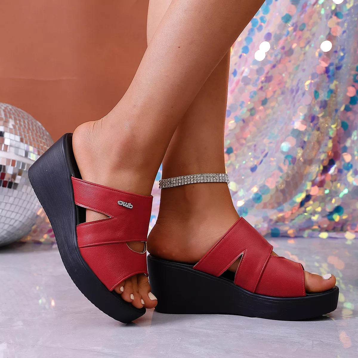 Open Toe Wedge Sandals