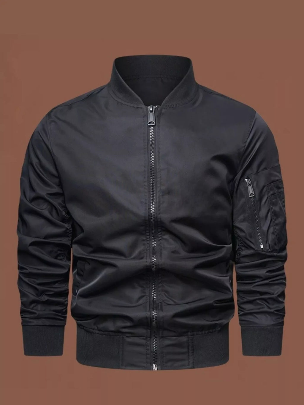 Men's Plus Size Classic Lightweight Bomber Jacket