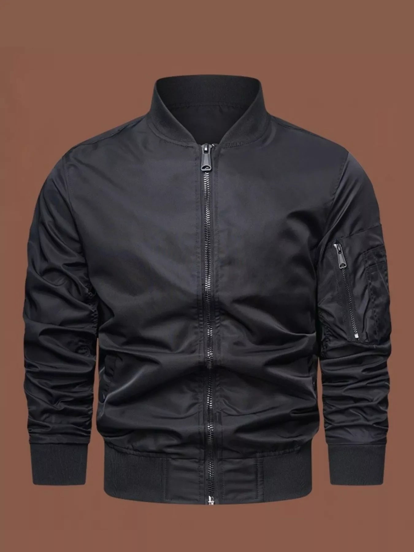 Men's Plus Size Classic Lightweight Bomber Jacket
