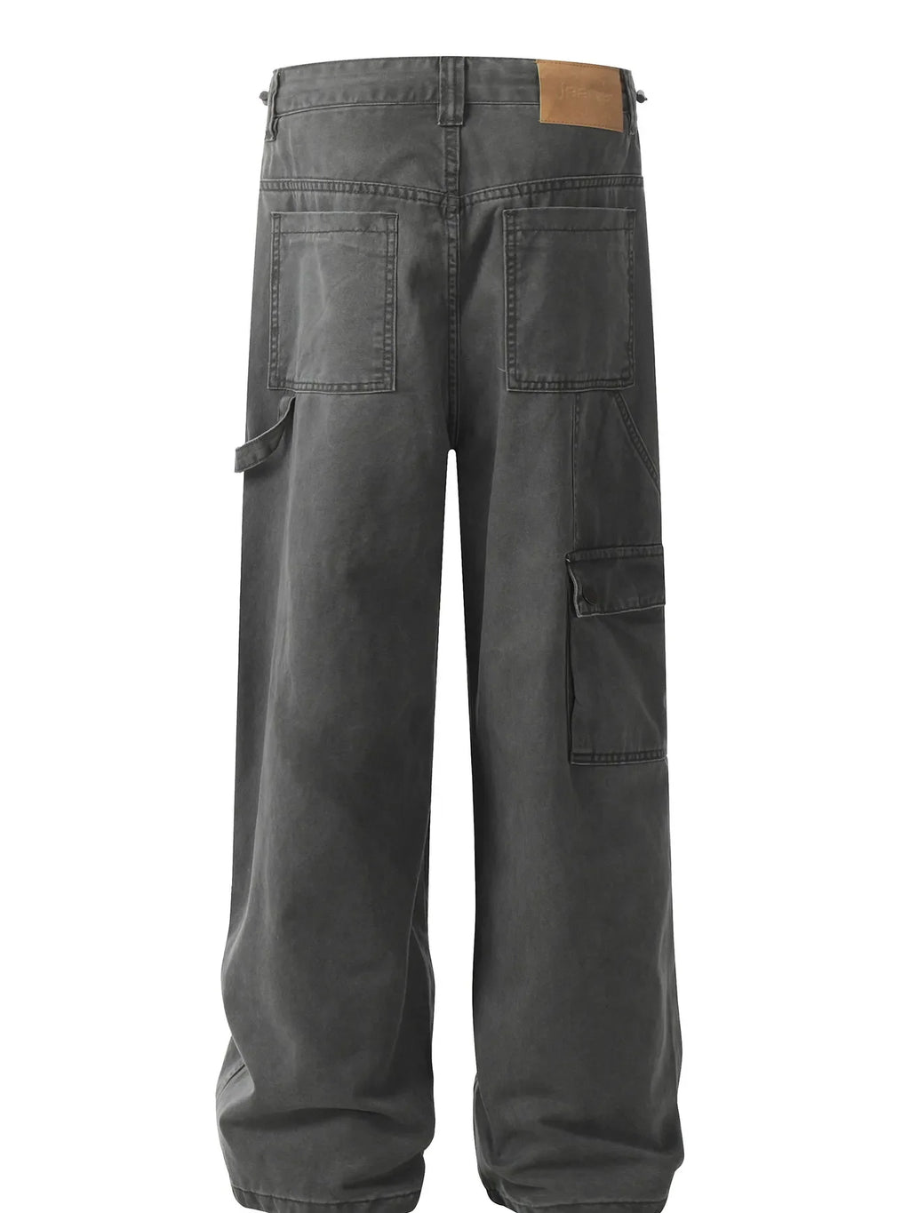 Men's Cargo Wide-Leg Jeans