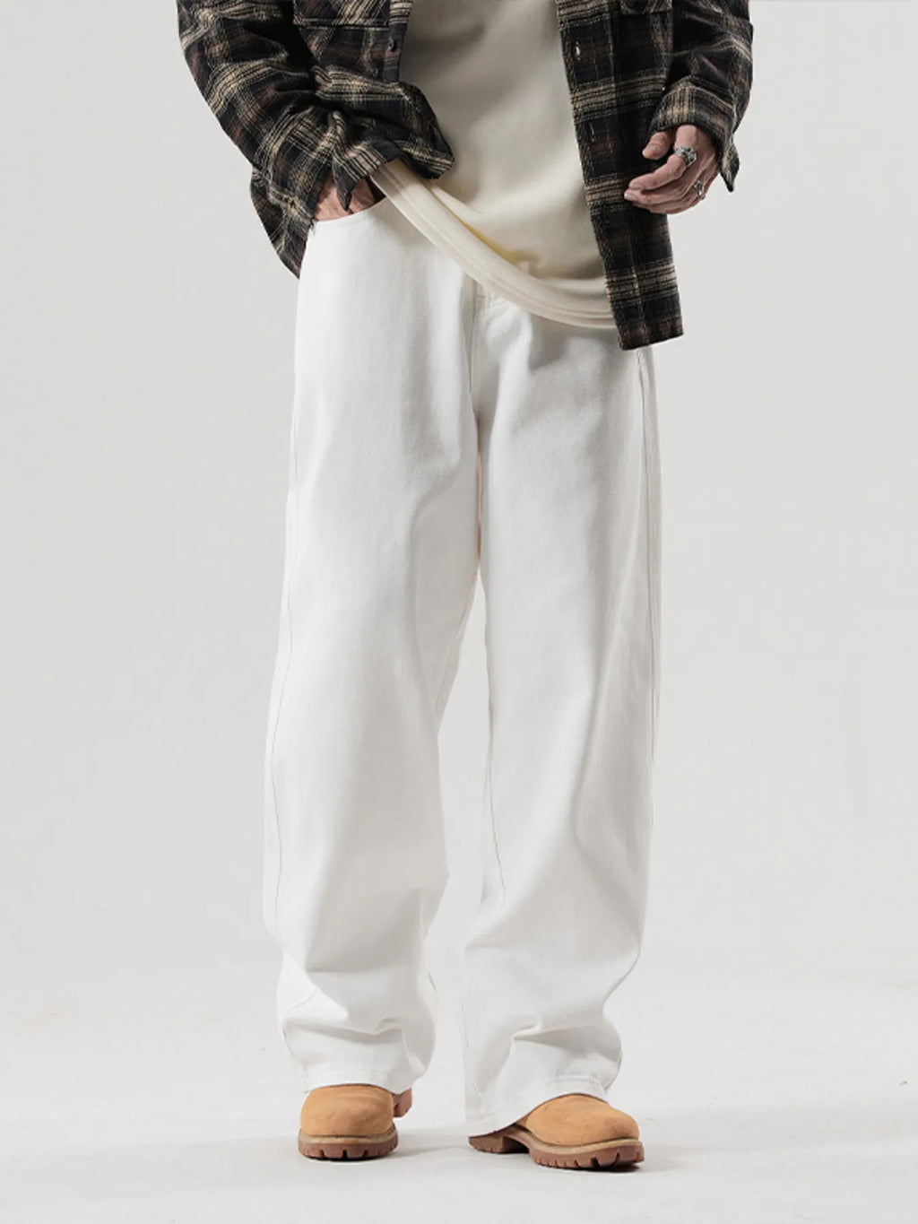 Men's Full Size Wide Leg Jeans Plus Size