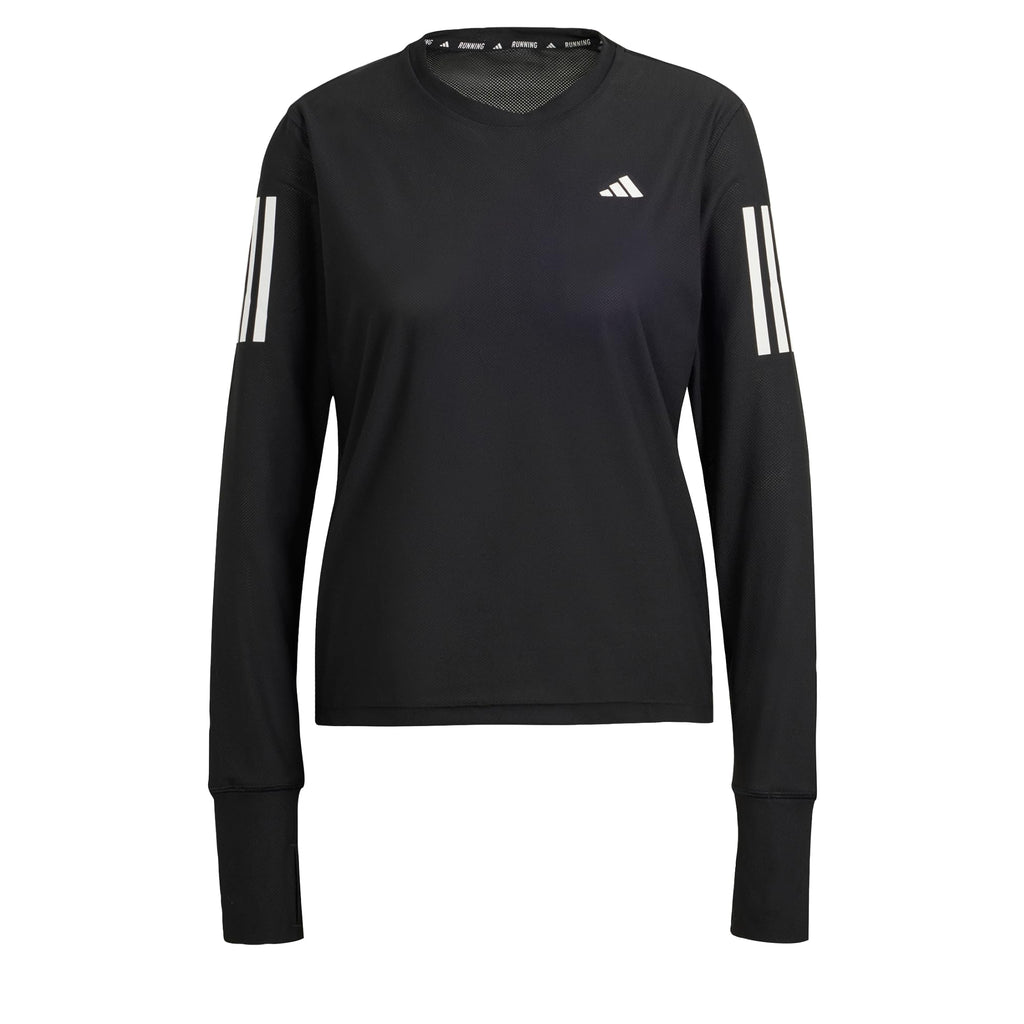 adidas Womens Own The Run Long Sleeve T-Shirt Black