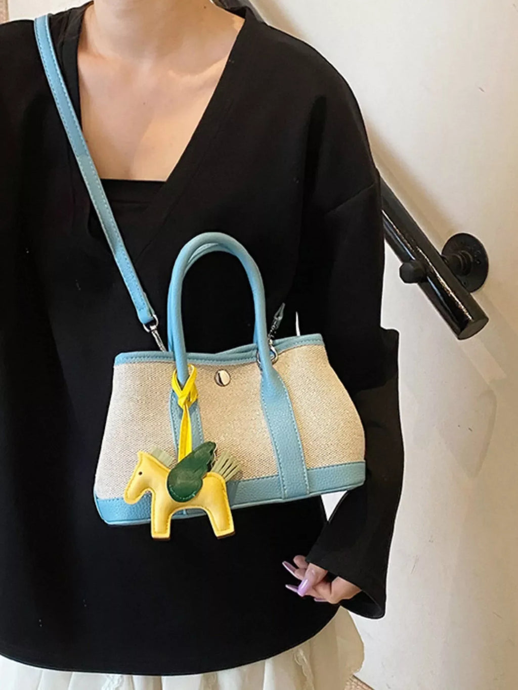 Contrast Crossbody Bag