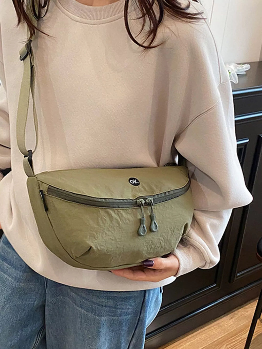 Lightweight Canvas Sling Bag