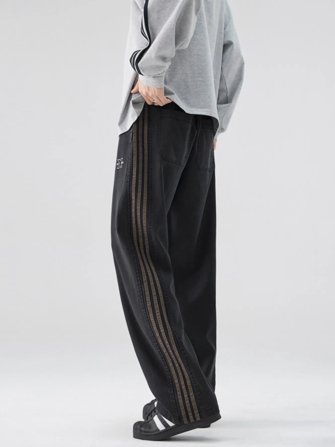 Men's Full Size Casual Loose Fit Drawstring Pants Plus Size