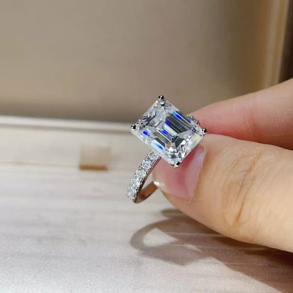 5 Carat Moissanite 925 Sterling Silver Ring