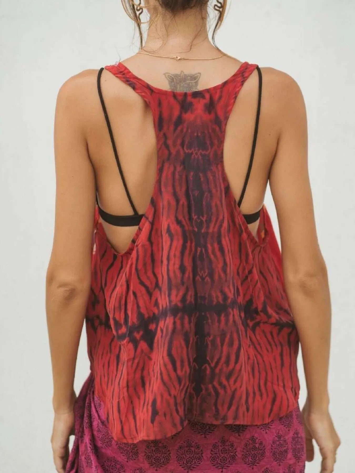 Printed Scoop Neck Tank