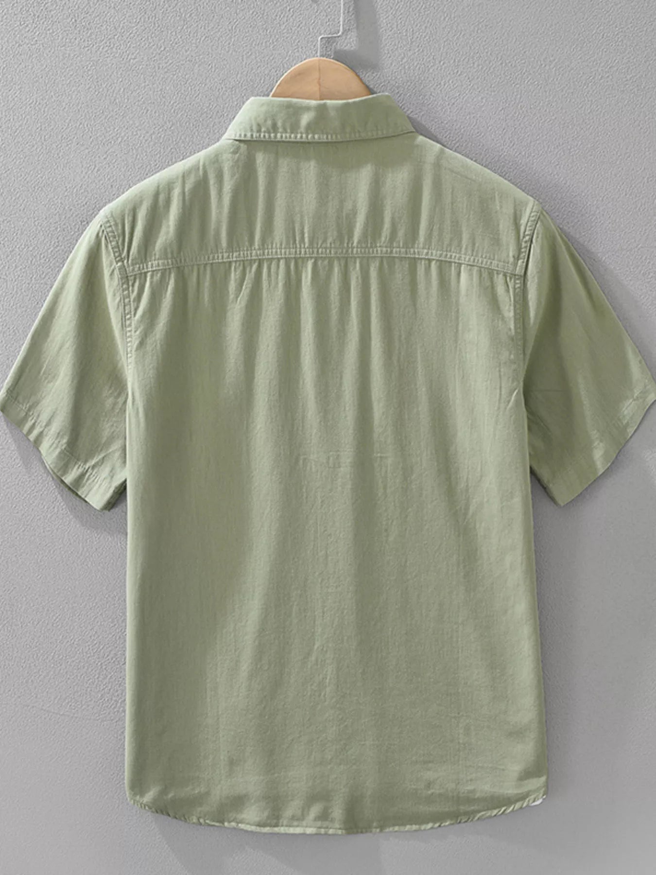 Men's Plus Size Button Up Short Sleeve Shirt