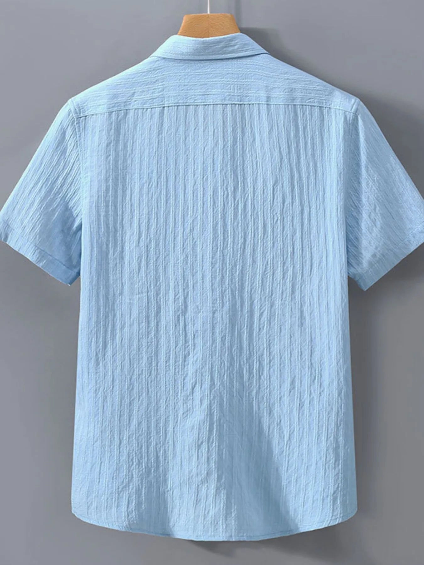 Men's Plus Size Button Up Short Sleeve Shirt