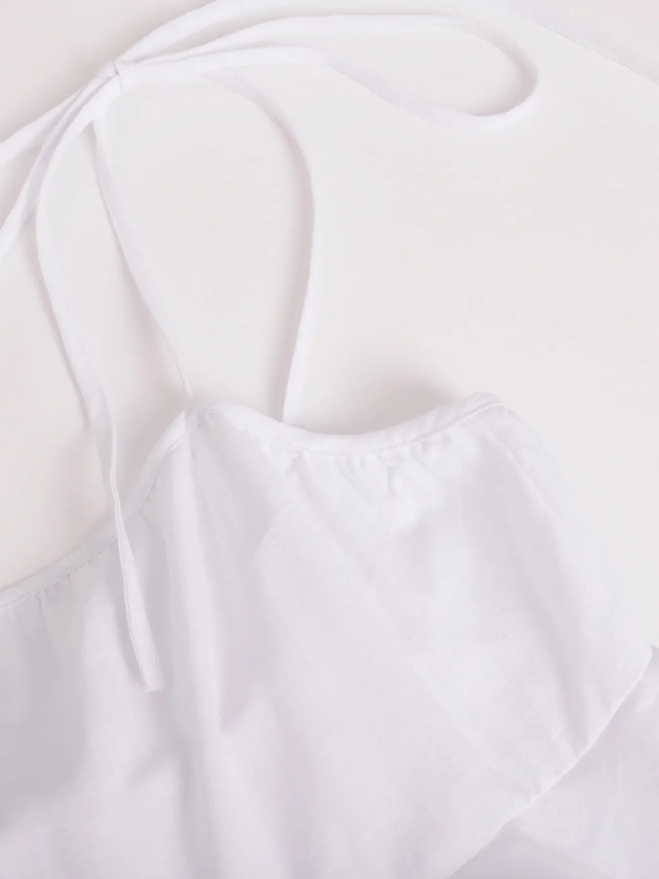 Ruffle Layered Tie Shoulder Cami Dress