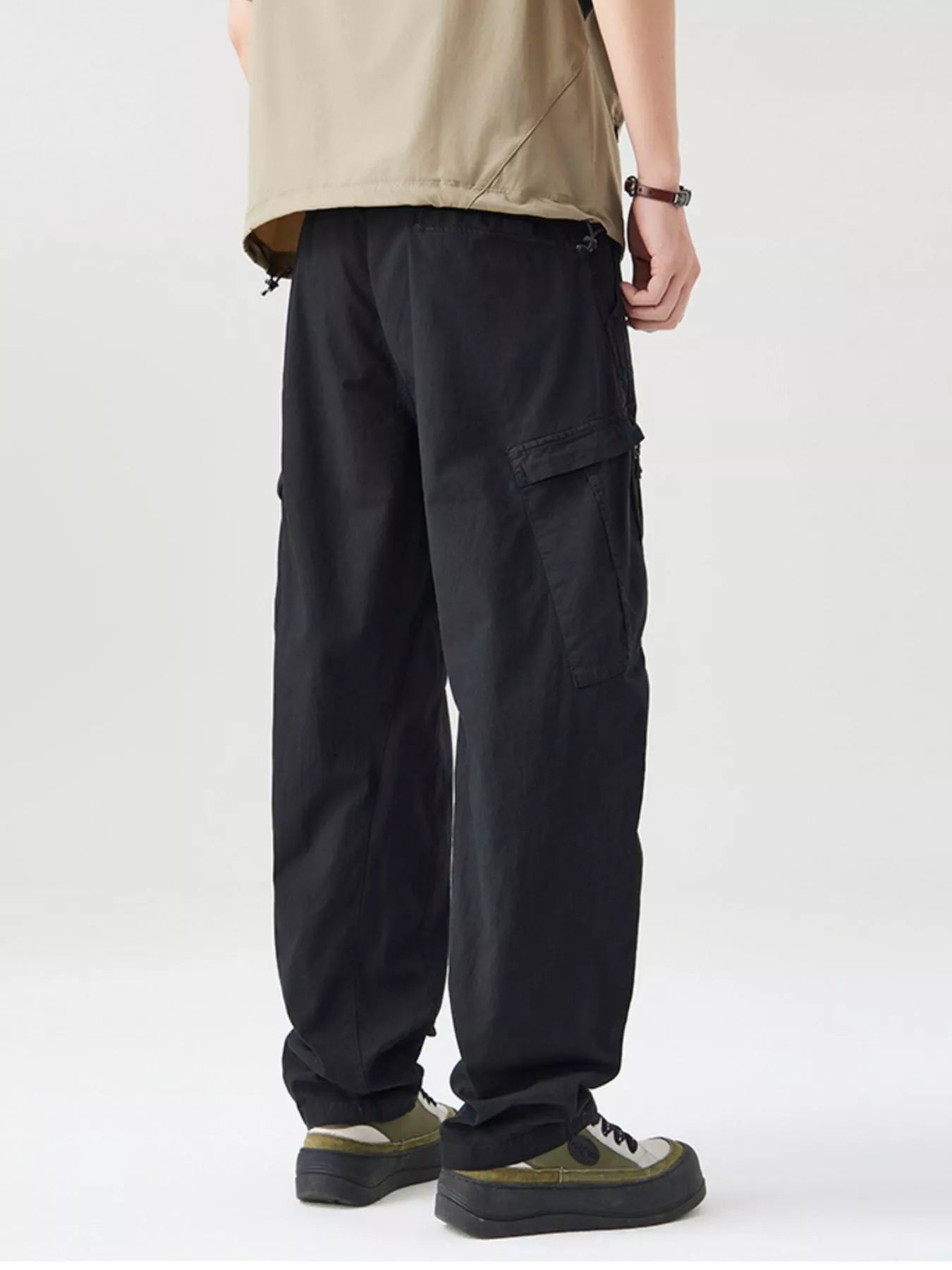 Men's Full Size Wide Leg Cargo Pants Plus Size