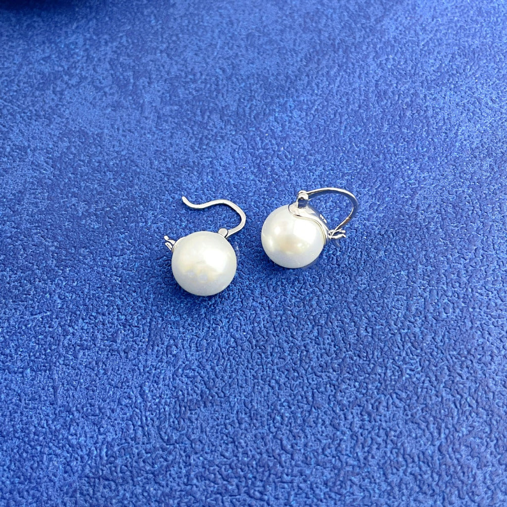 18K Gold-Plated Pearl Earrings