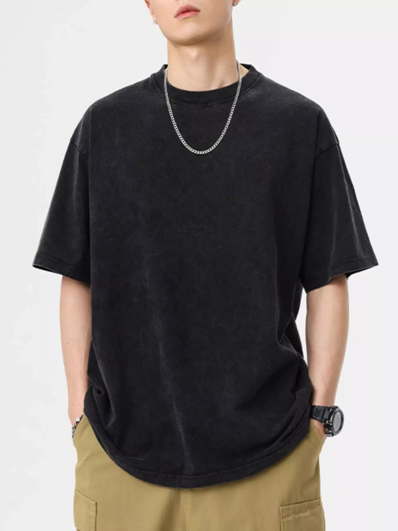 Men's Vintage Washed Oversized T-Shirt