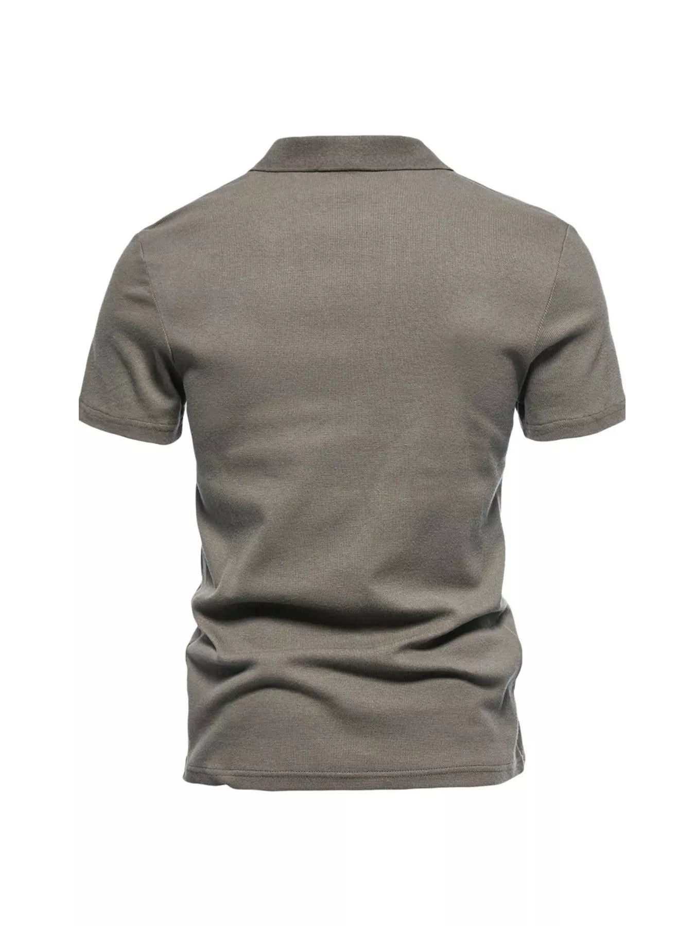 Men's Plus Size Casual Notched Short Sleeve Polo