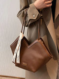 Textured Leather Shoulder Bag