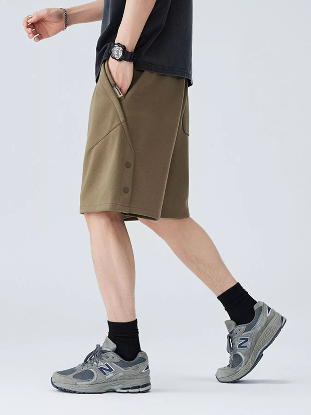 Men's Plus Size Drawstring Casual Shorts