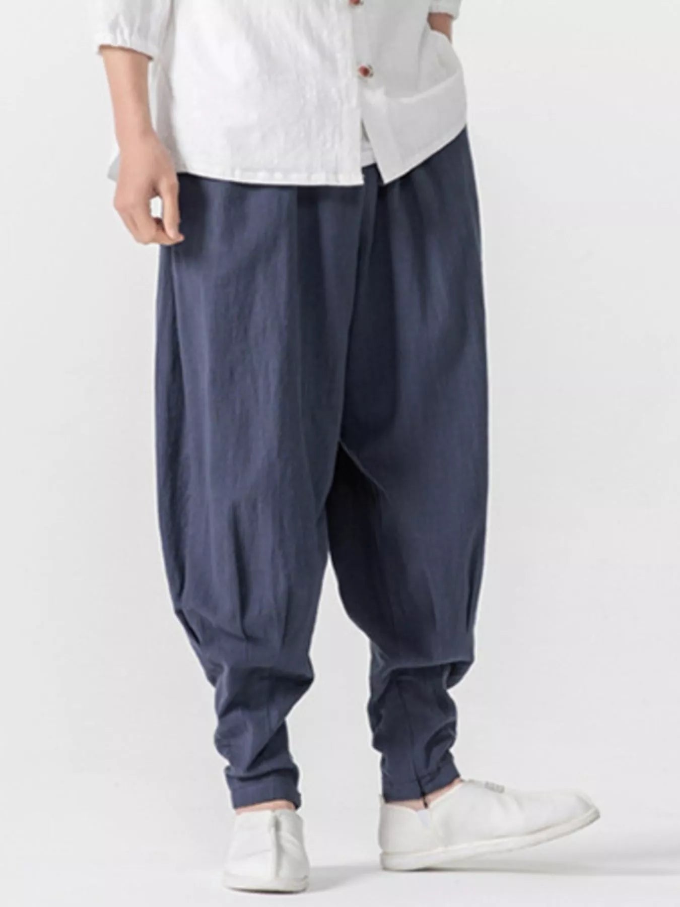 Men's Plus Size Loose Fit Harem Pants