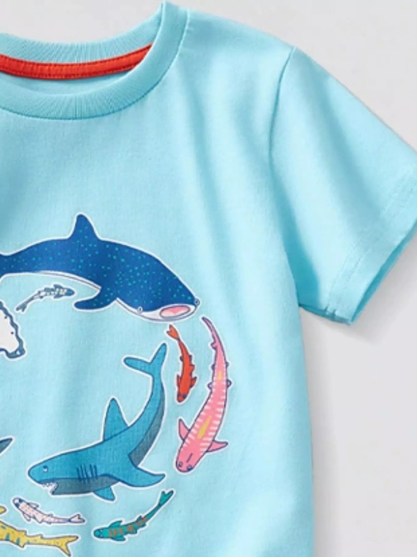 Children's Animal Graphic Short Sleeve T-Shirt