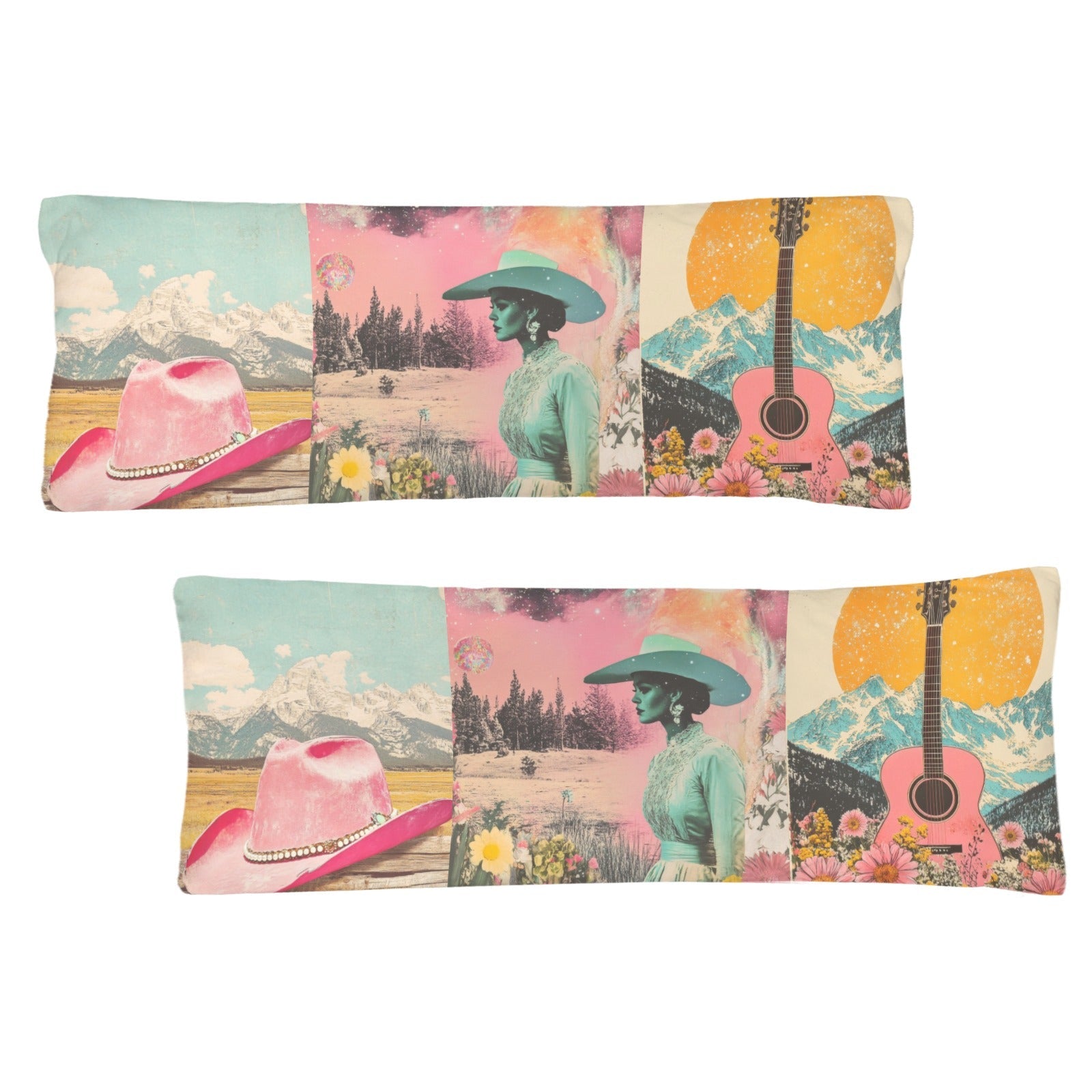 Baha Ranch Pop Western Cowgirl Body Pillow Cover Made in America