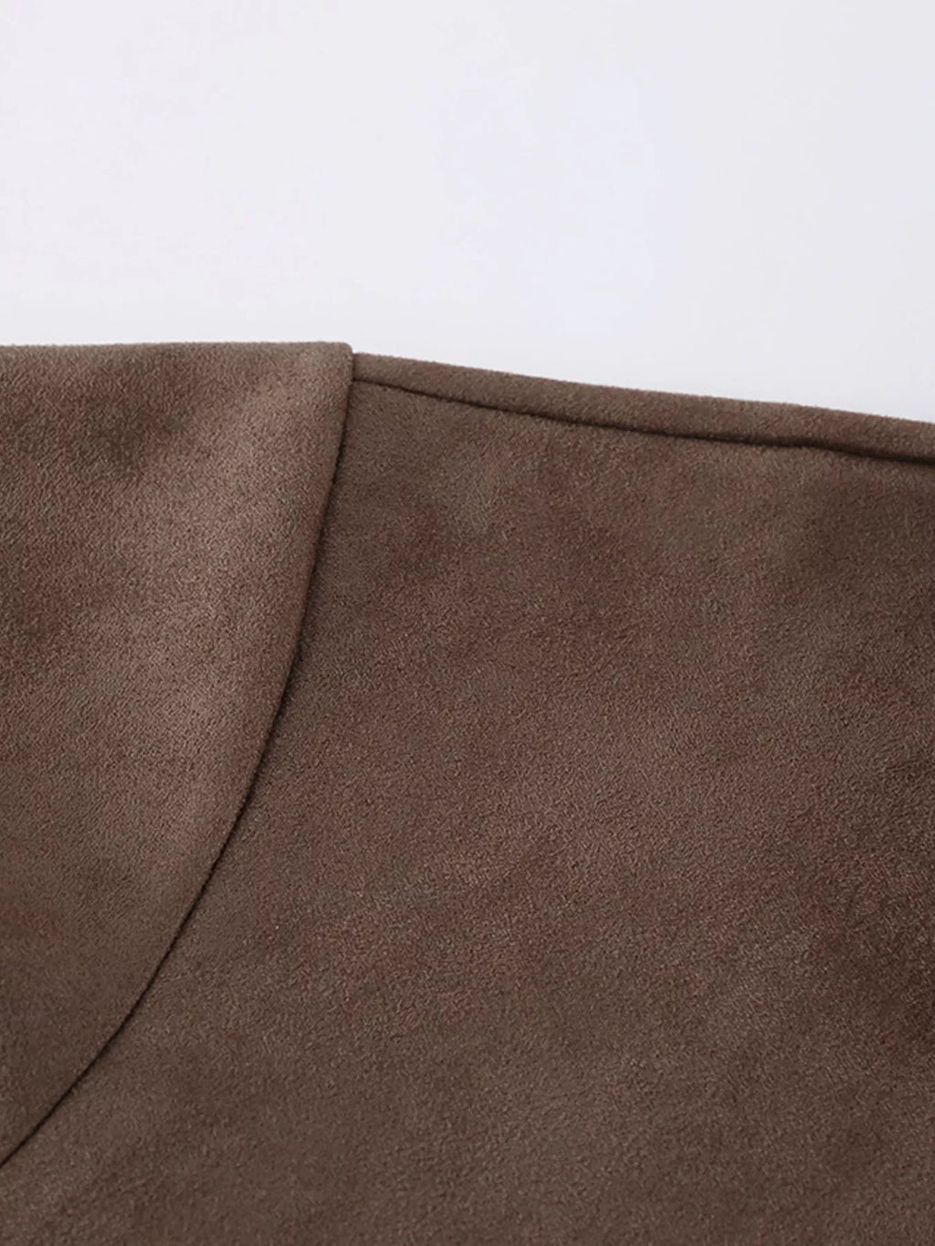 Zip-Up Dropped Shoulder Jacket
