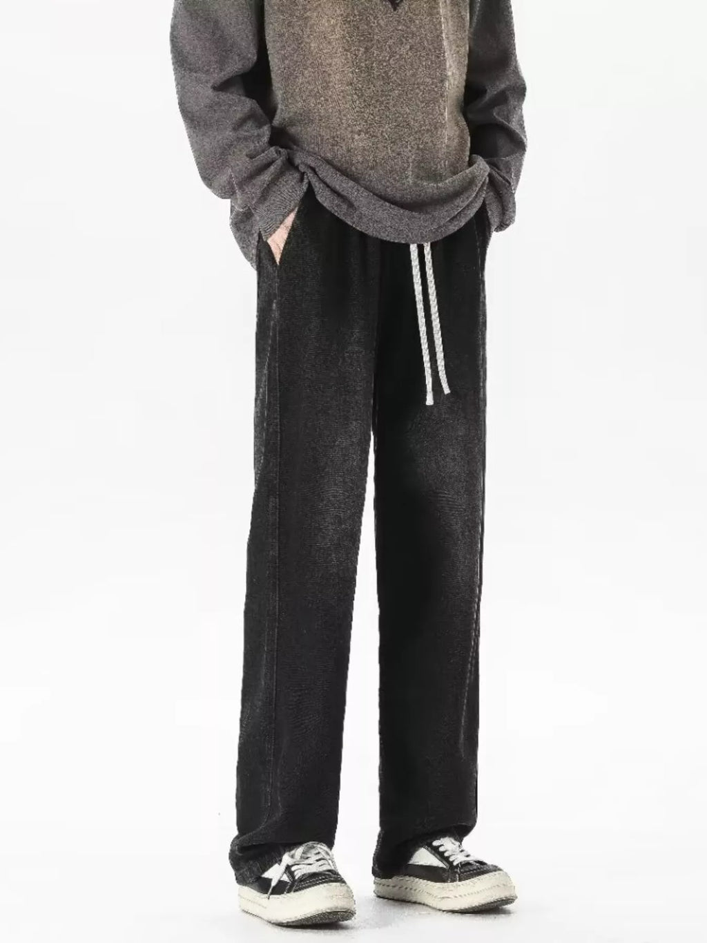 Men's Full Size Gradient Wash Loose Fit Jeans Plus Size