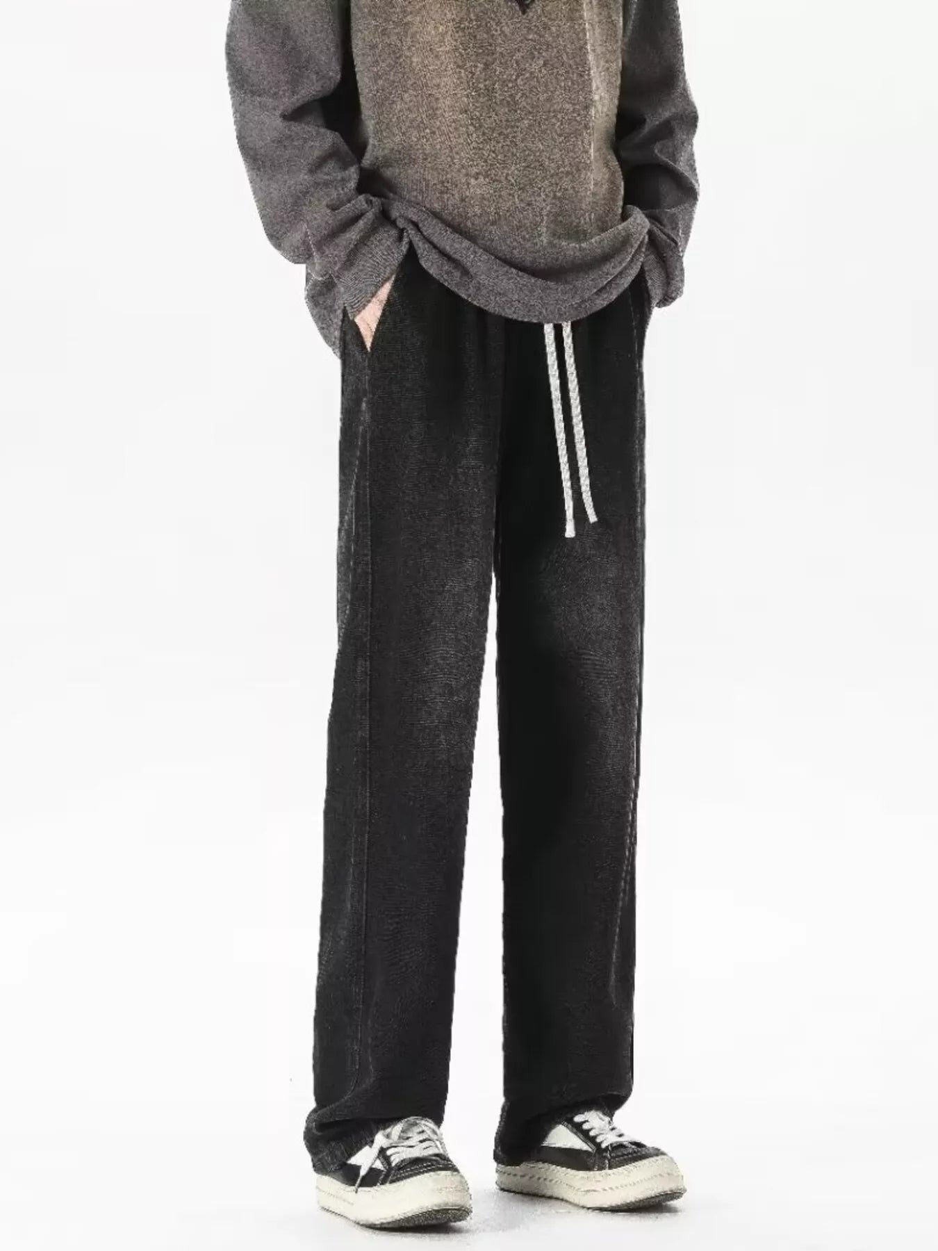 Men's Full Size Gradient Wash Loose Fit Jeans Plus Size