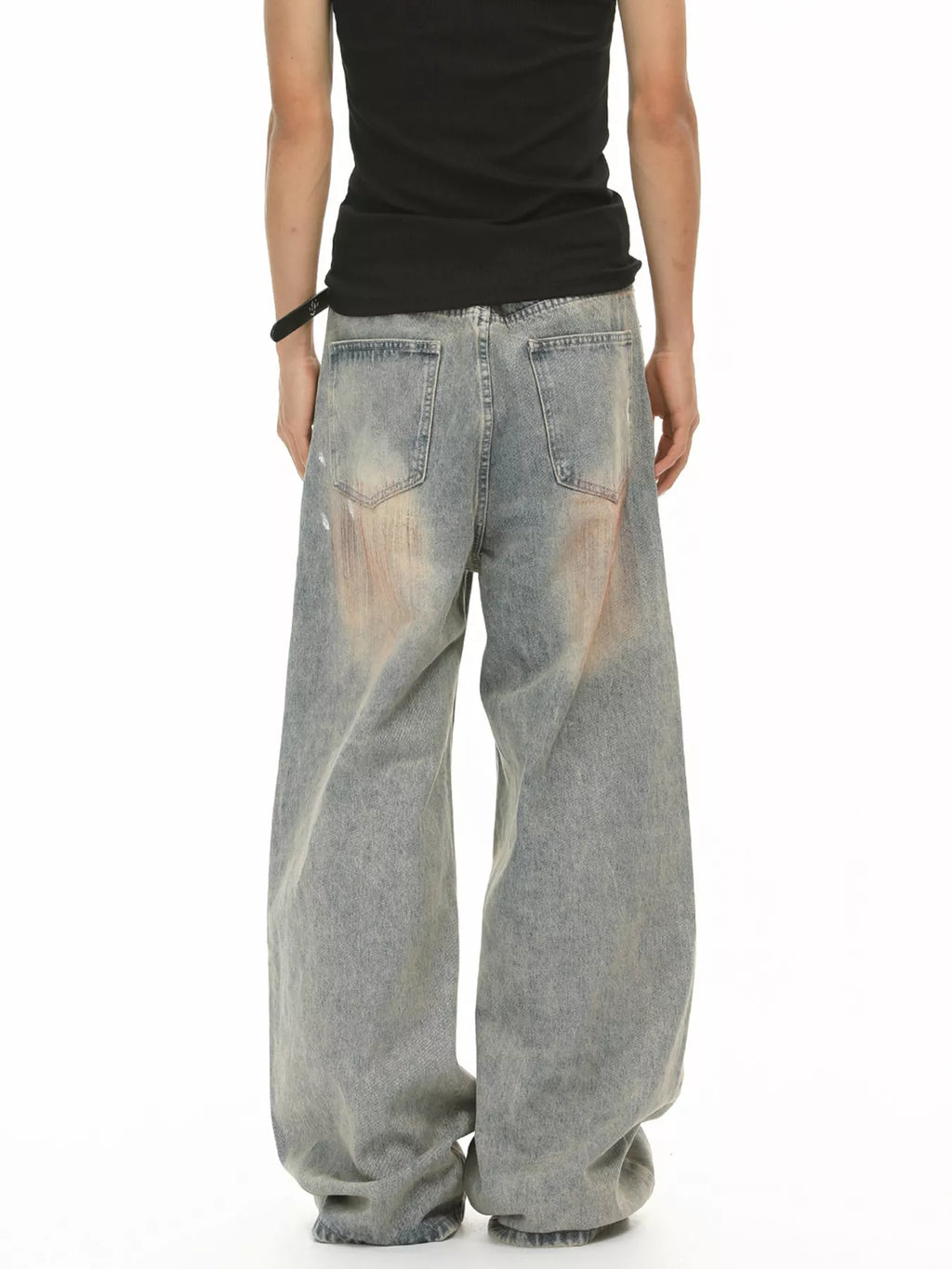 Men's Baggy Vintage Wash Jeans