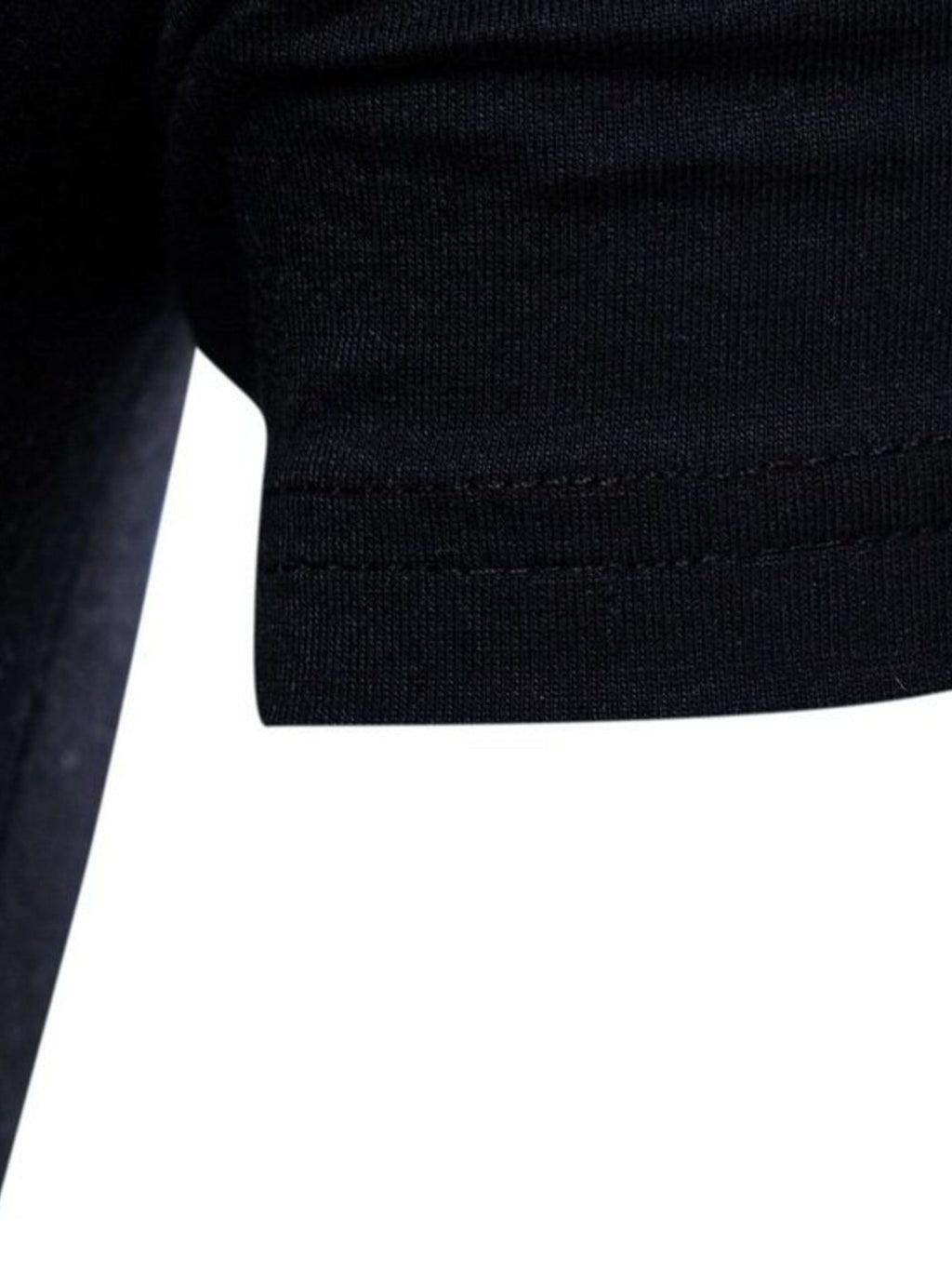 Men's Lace-Up Asymmetric Hem T-Shirt