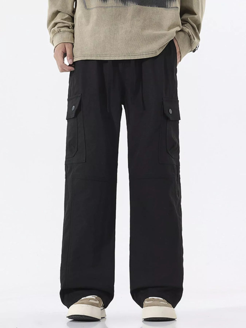 Men's Full Size Multi-Pocket Cargo Utility Pants Plus Size