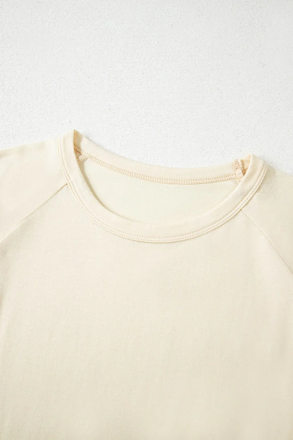 Color Block Stitched Sleeve Loose T Shirt