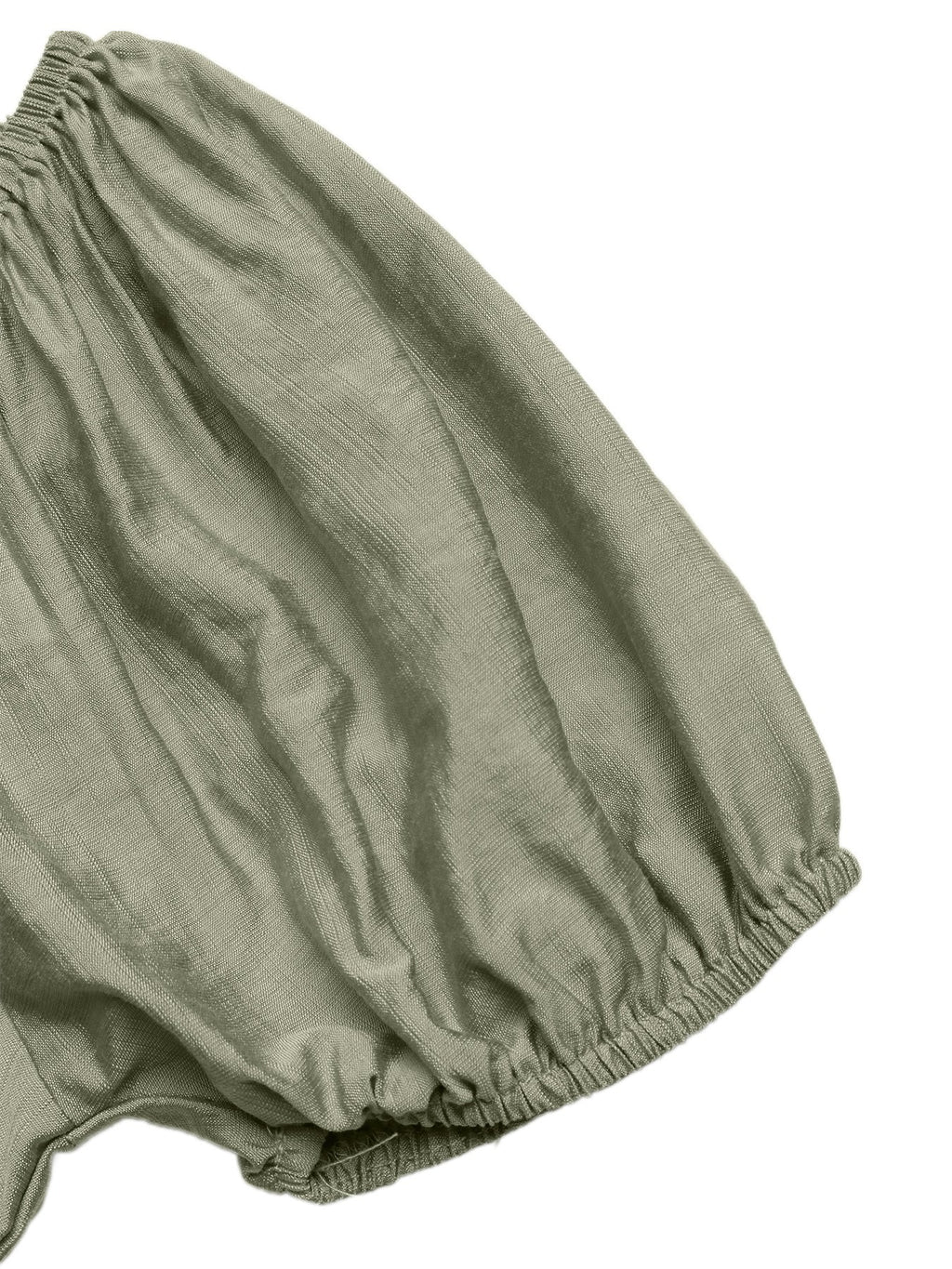 Smocked Waist Puff Sleeve Maxi Dress