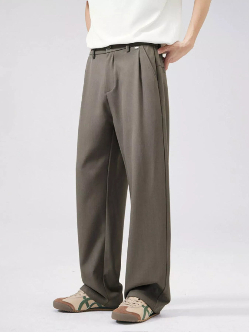 Men's Full Size Wide Leg Pants Plus Size