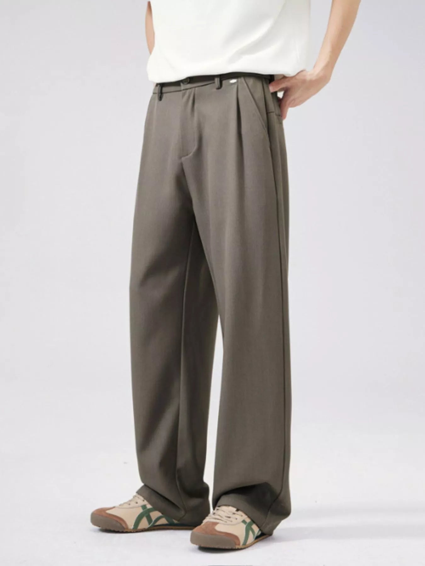 Men's Full Size Wide Leg Pants Plus Size