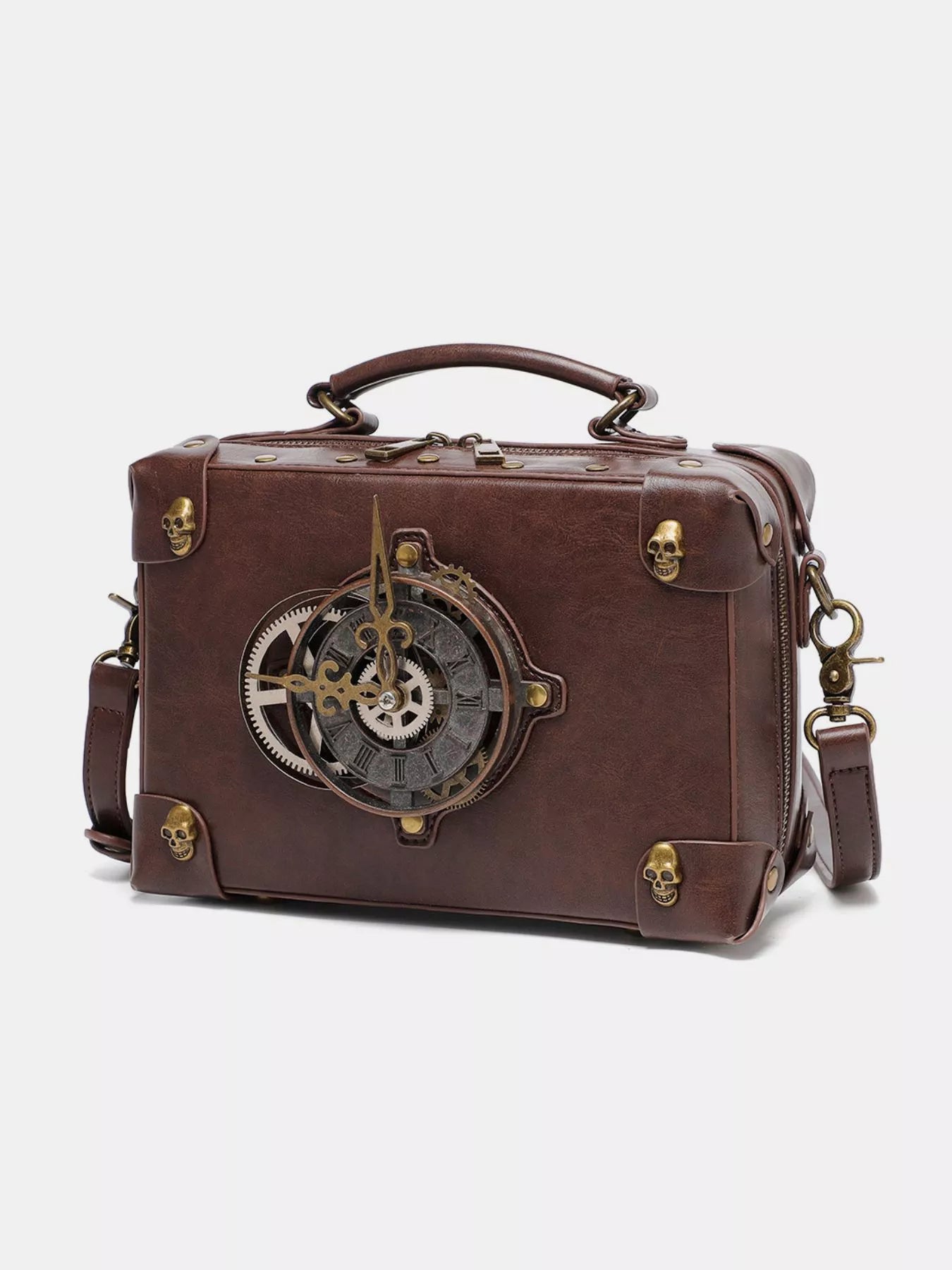 Steampunk Clockwork Design Crossbody Bag