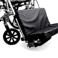 Hermell Products WC2218 Padded Wheelchair Foot Rest 1 Count (Pack of 1) Black