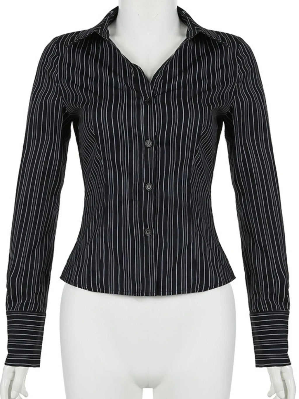 Striped Button-Down Collared Neck Shirt