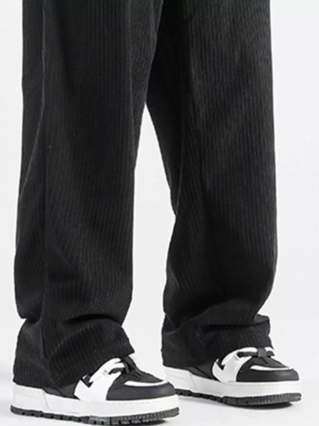 Men's Plus Size Casual Drawstring Wide Leg Pants