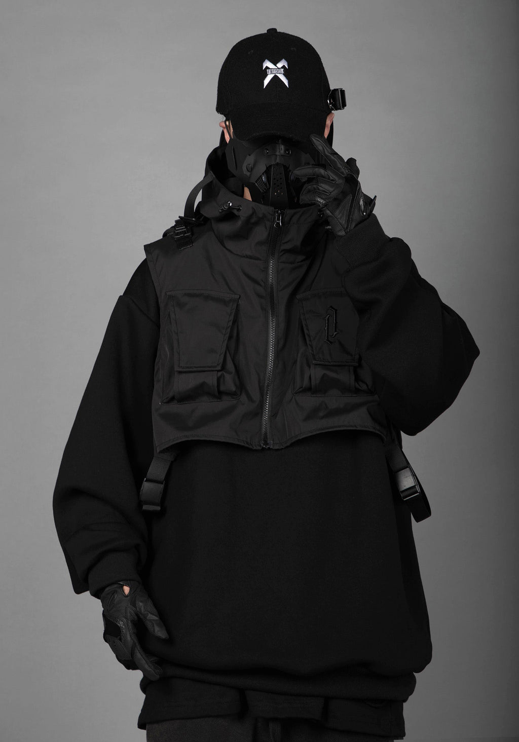 HiH34 Black Tech Guard Hoodie